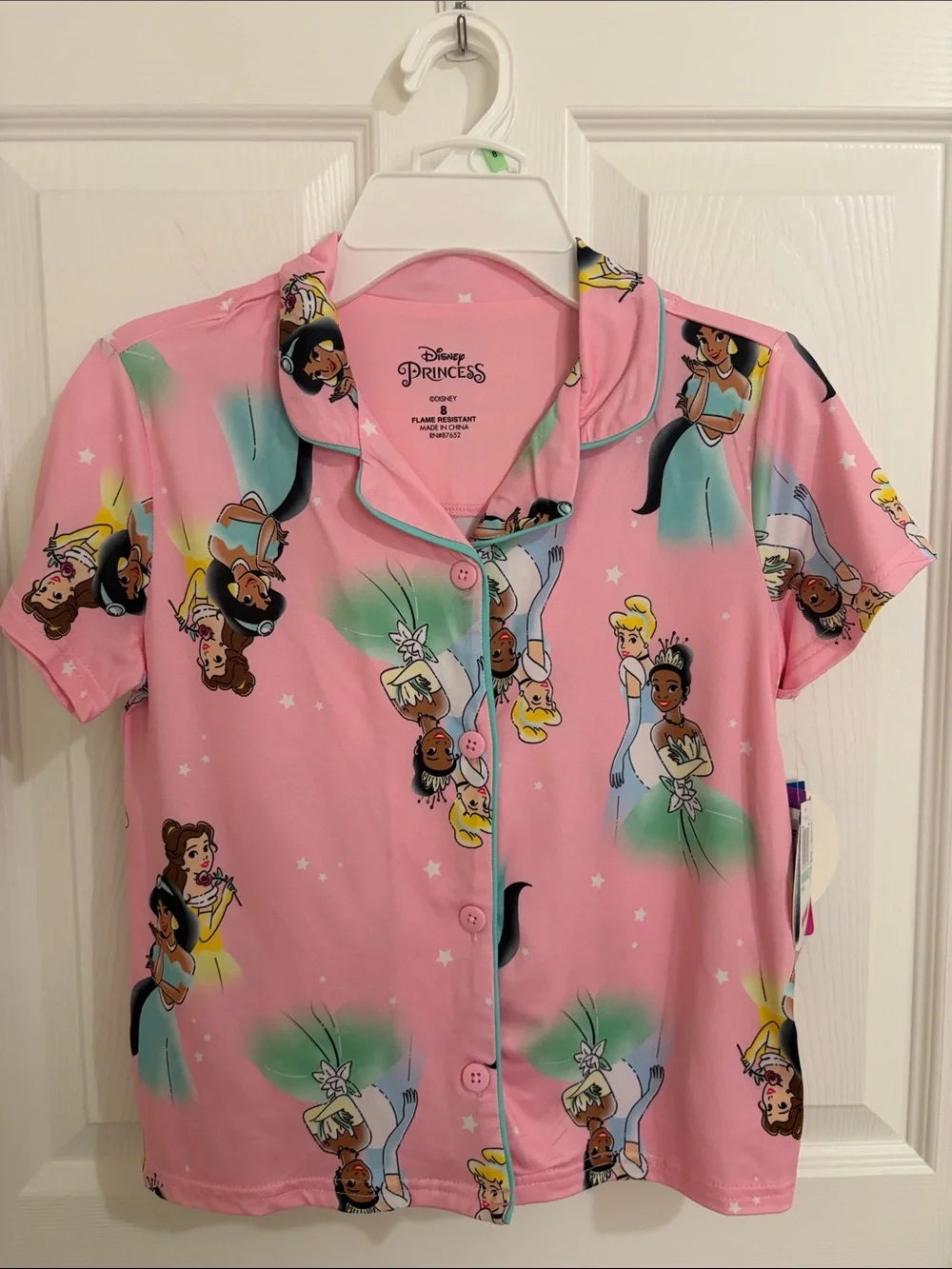 Disney princess Pink Girls Pajama Set